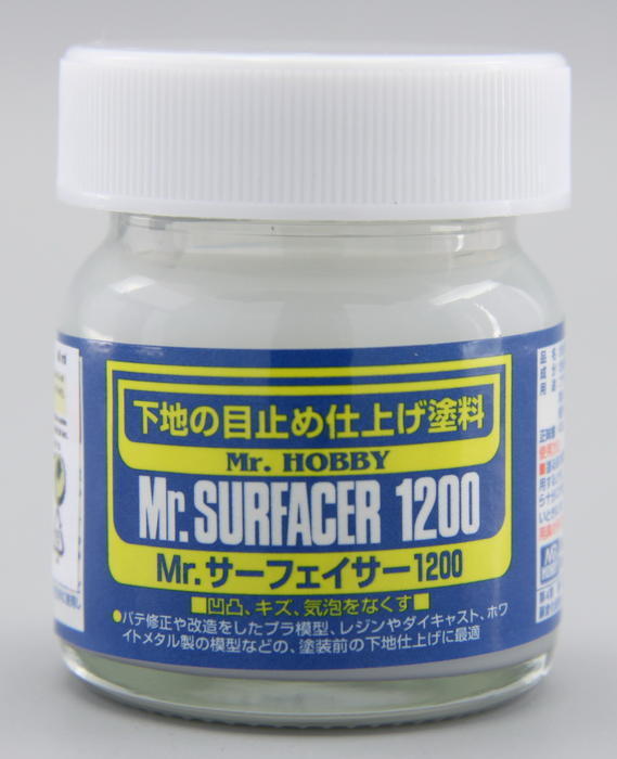 สีรองพื้นโมเดลมิสเตอร์ฮอบบี้แบบขวด SF286 Mr.Surfacer 1200