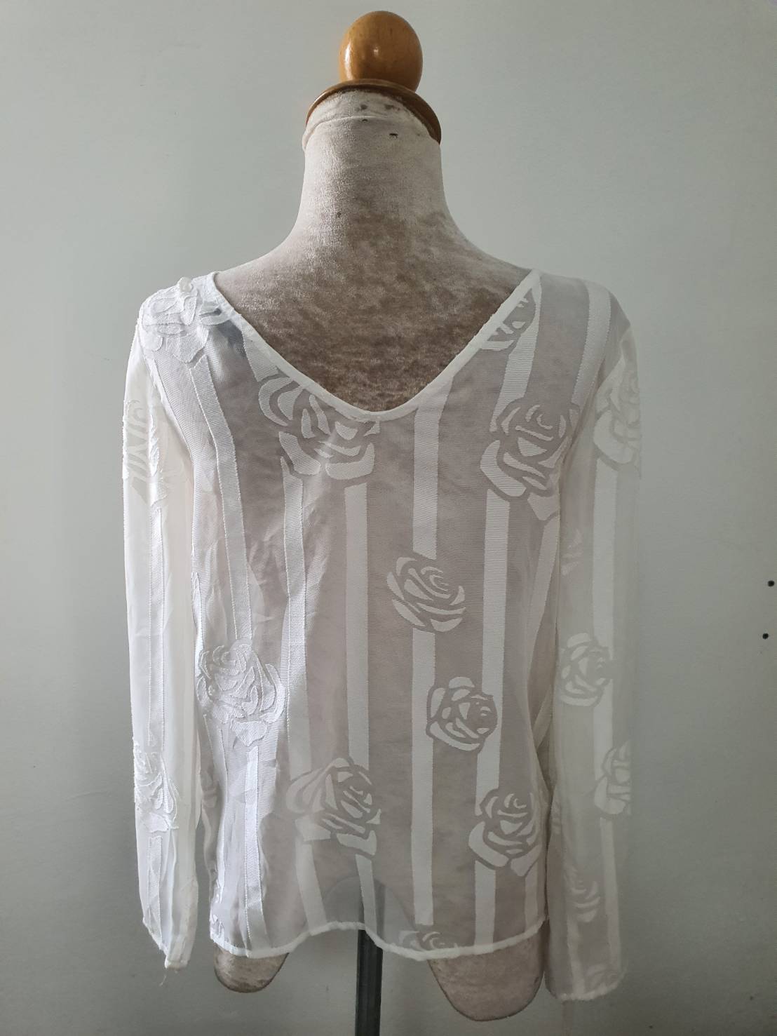 FF06574 เสื้อแฟชั่น ซีทรู มือสอง CPS อก 34 นิ้ว