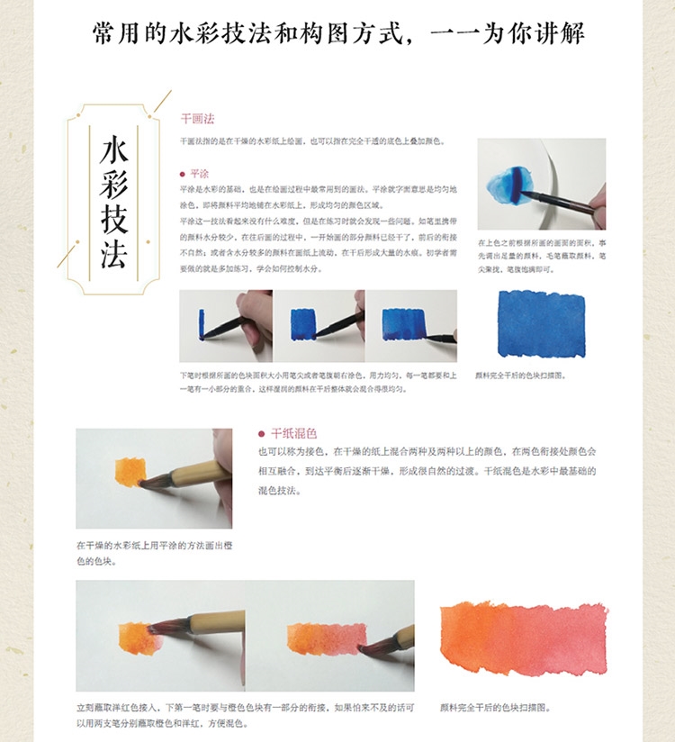 (Pre-order) หนังสือสอนเทคนิคระบายสีน้ำของ MUSHIJUN