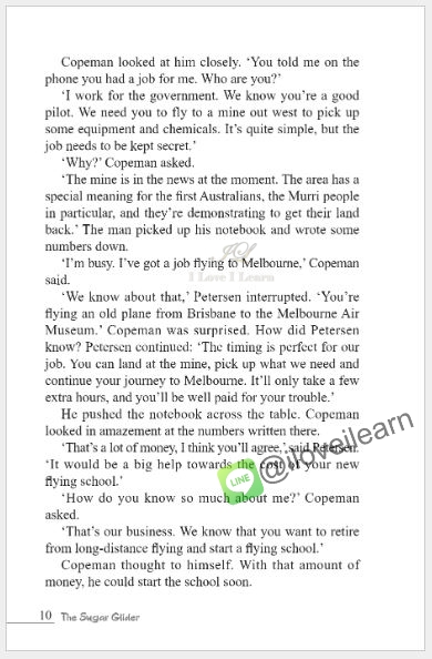 หนังสืออ่านนอกเวลาภาษาอังกฤษเรื่อง: The Sugar Glider + MP3 (ระดับ 5) The Sugar Glider +MP3 (Level 5)