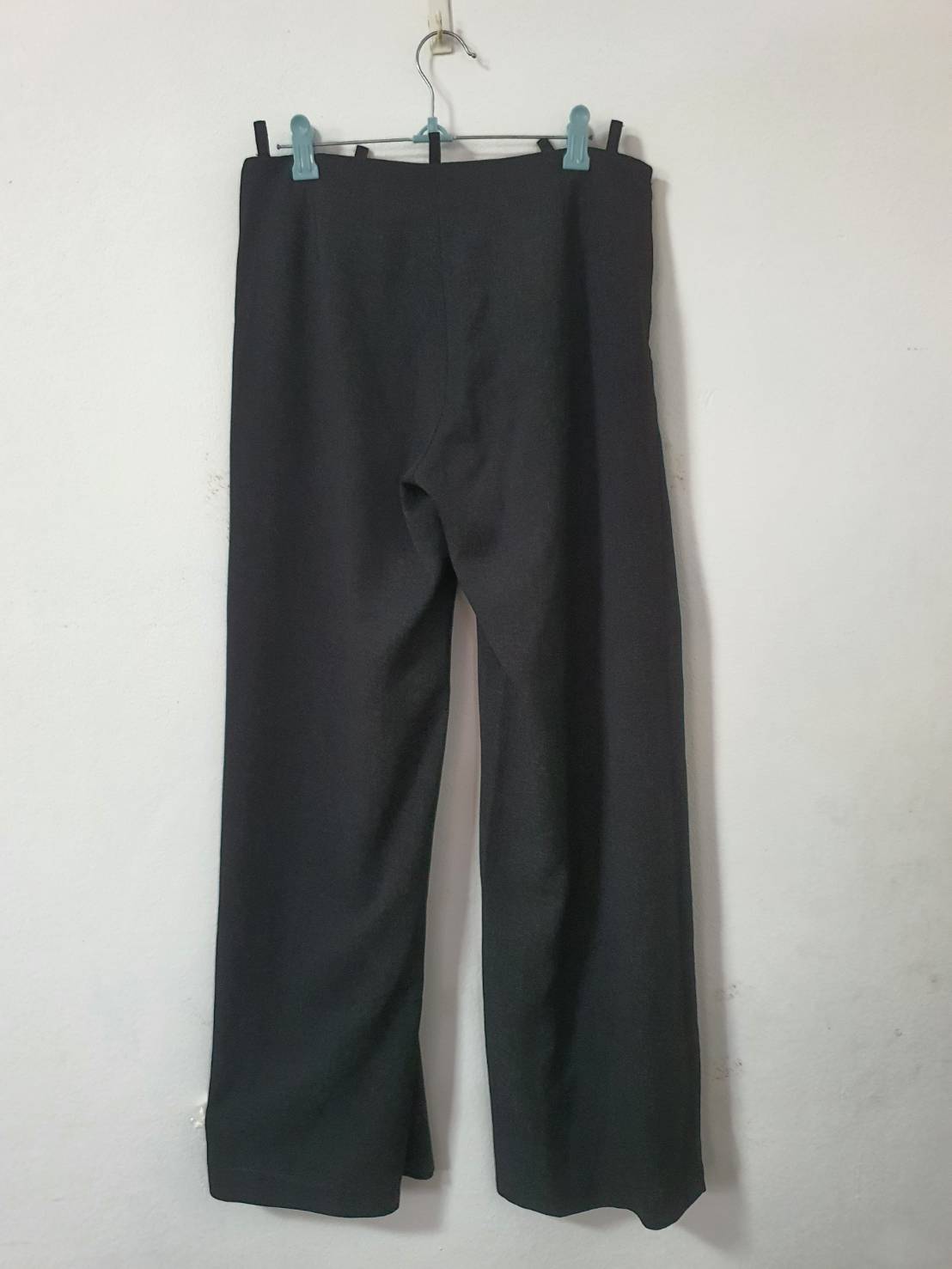 FF06358 กางเกงผ้ามือสอง สีดำ เอว 28 นิ้ว