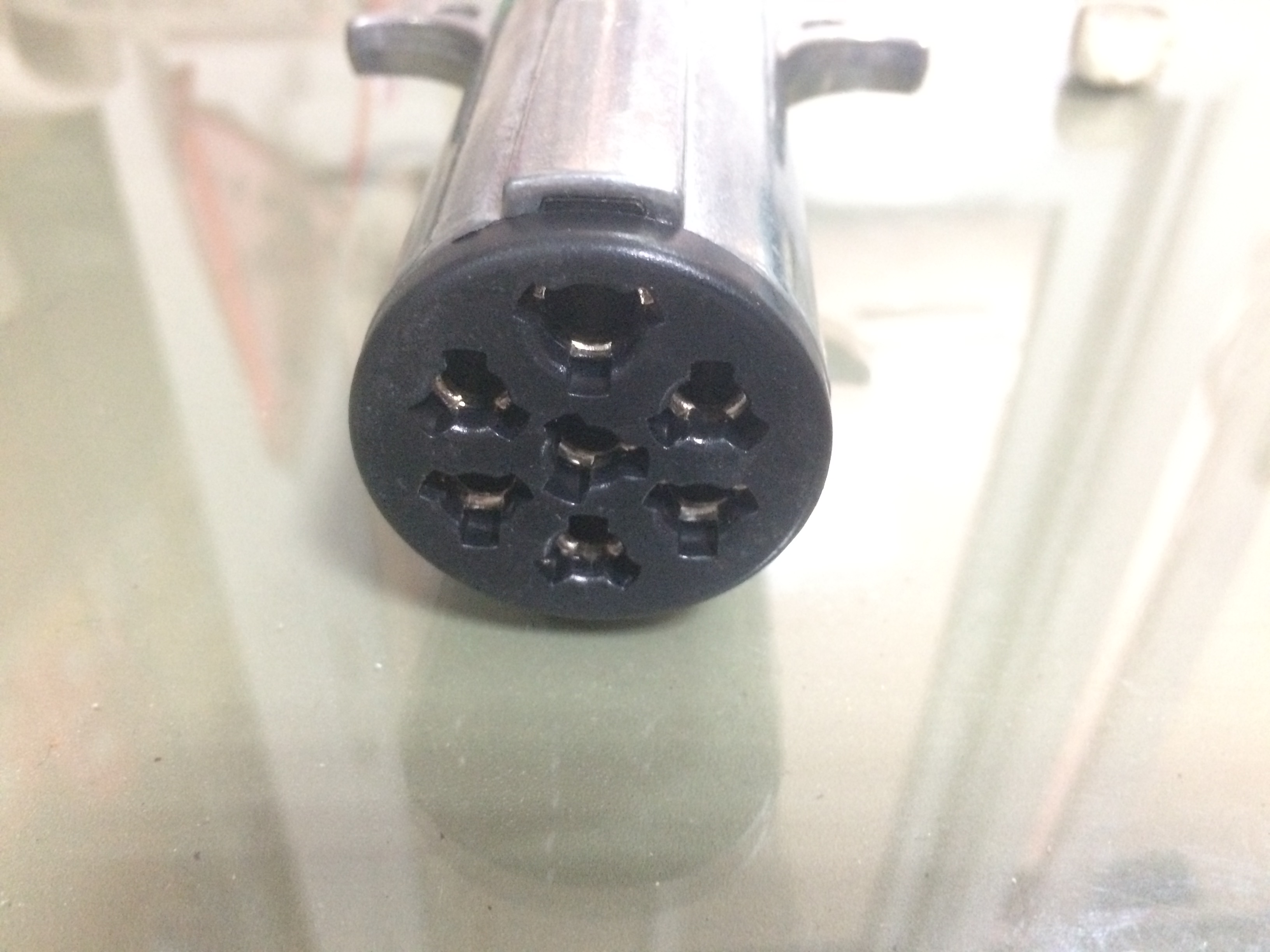 ปลั๊กรถพ่วงตัวผู้ ตัวเมีย 7 ขั้ว สายไฟปลั๊กรถพ่วง