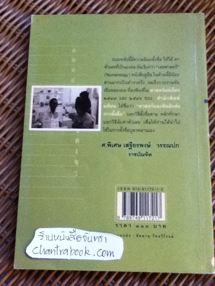 ศาสตร์และศิลป์แห่งการตั้งชื่อ/ ศ.พิเศษ เสฐียรพงษ์ วรรณปก ราชบัณฑิต