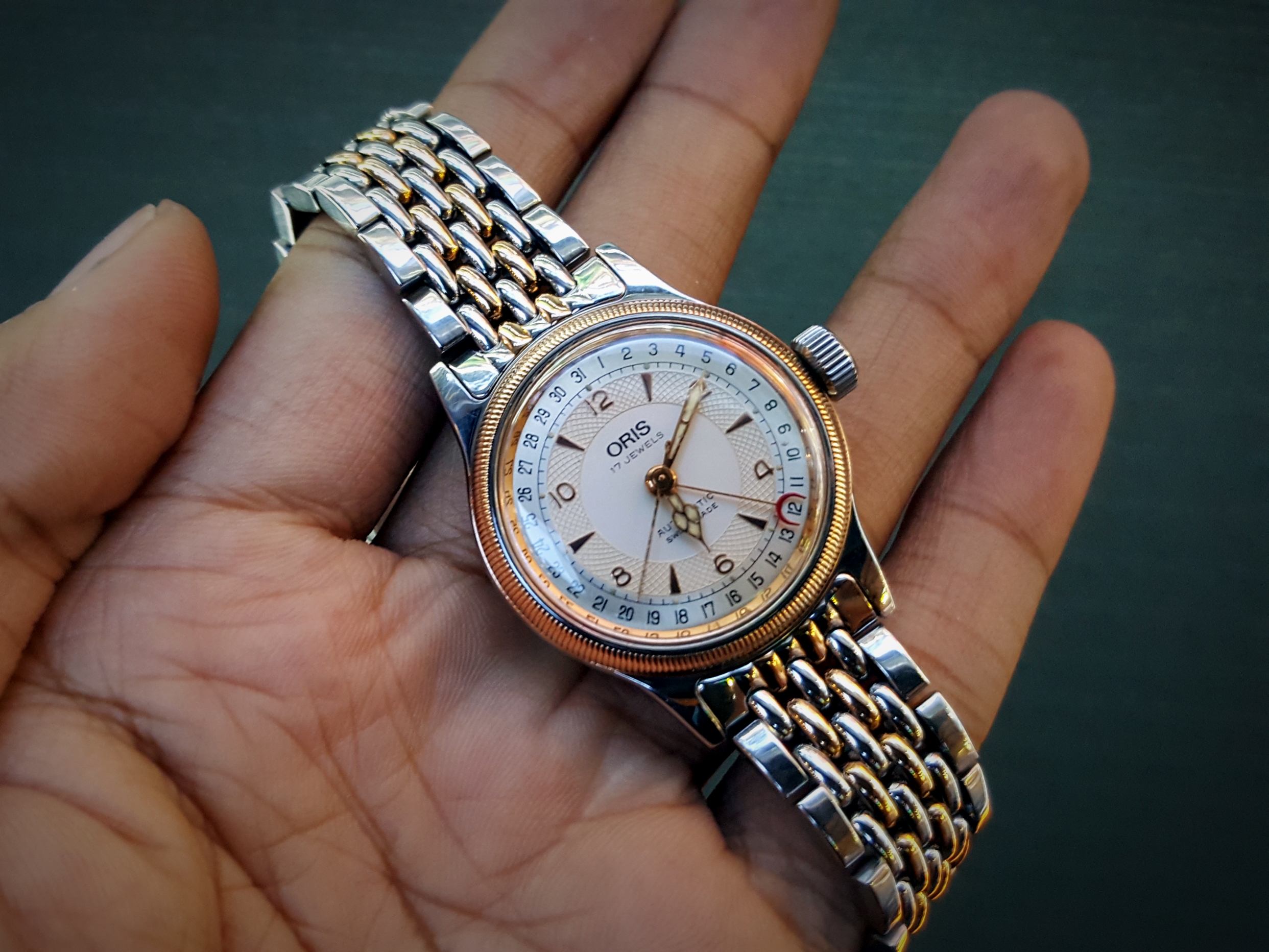 ขาย นาฬิกาข้อมือ Oris Big Crown made Swiss ทอง 2 กษัตริ