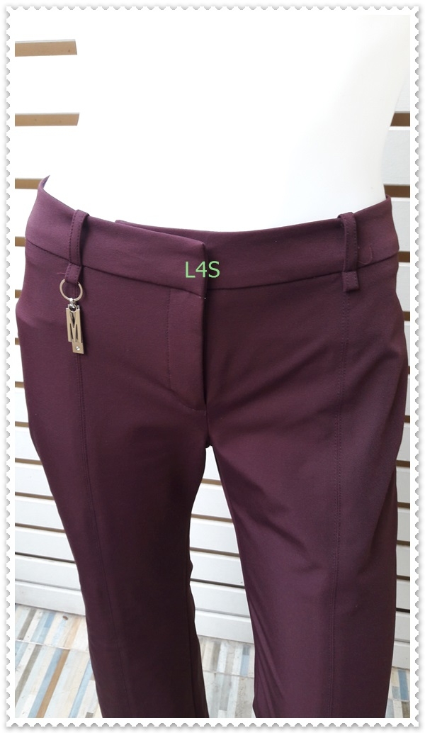 FF06015 -กางเกงผ้า สีม่วง แบรนด์เนม ,มือสอง MNG "เอว 28 นิ้ว"