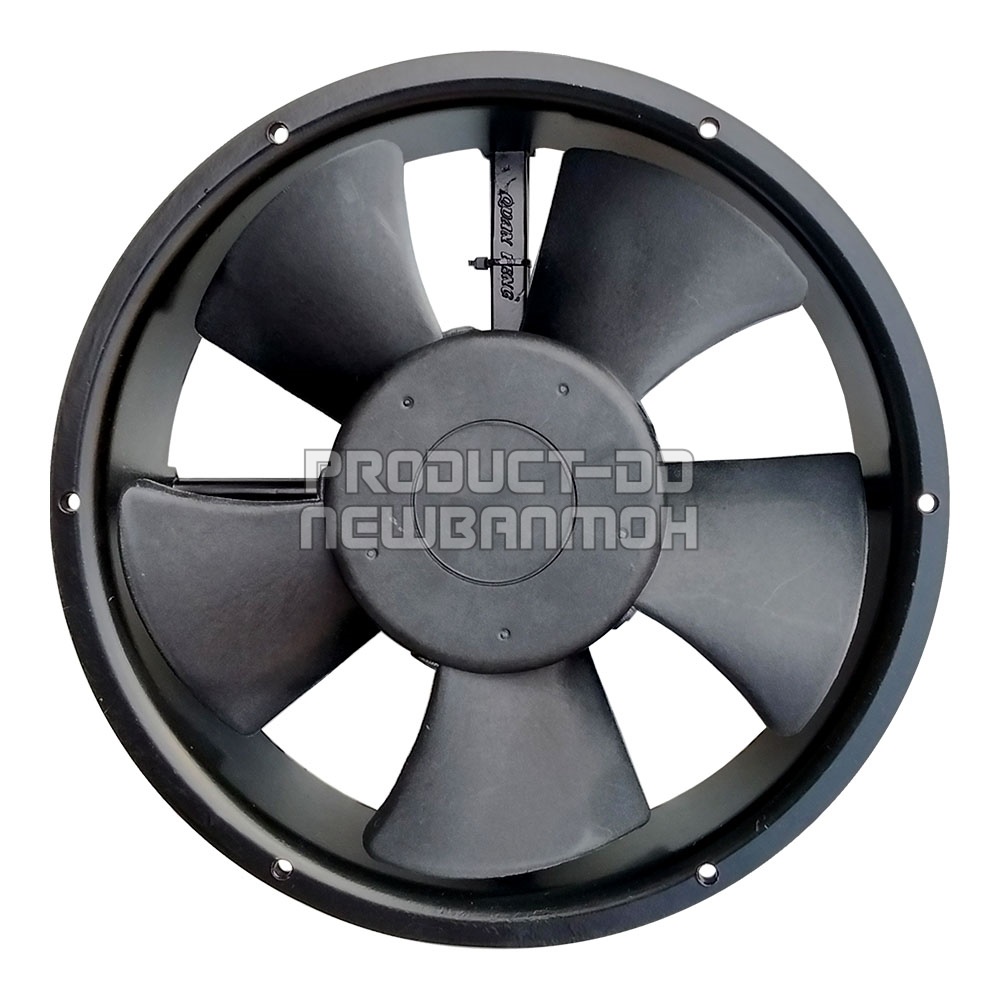 พัดลมระบายความร้อนแบบกลม AC 220V 22060HBL บอลแบริ่ง Ball Bearing ขนาด 8 นิ้ว (22x22x6 ซม.)