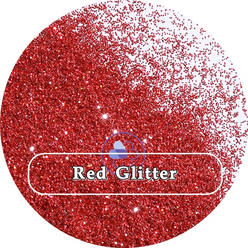 Color Red : RED GLITTER ผงกากเพชรสีแดง