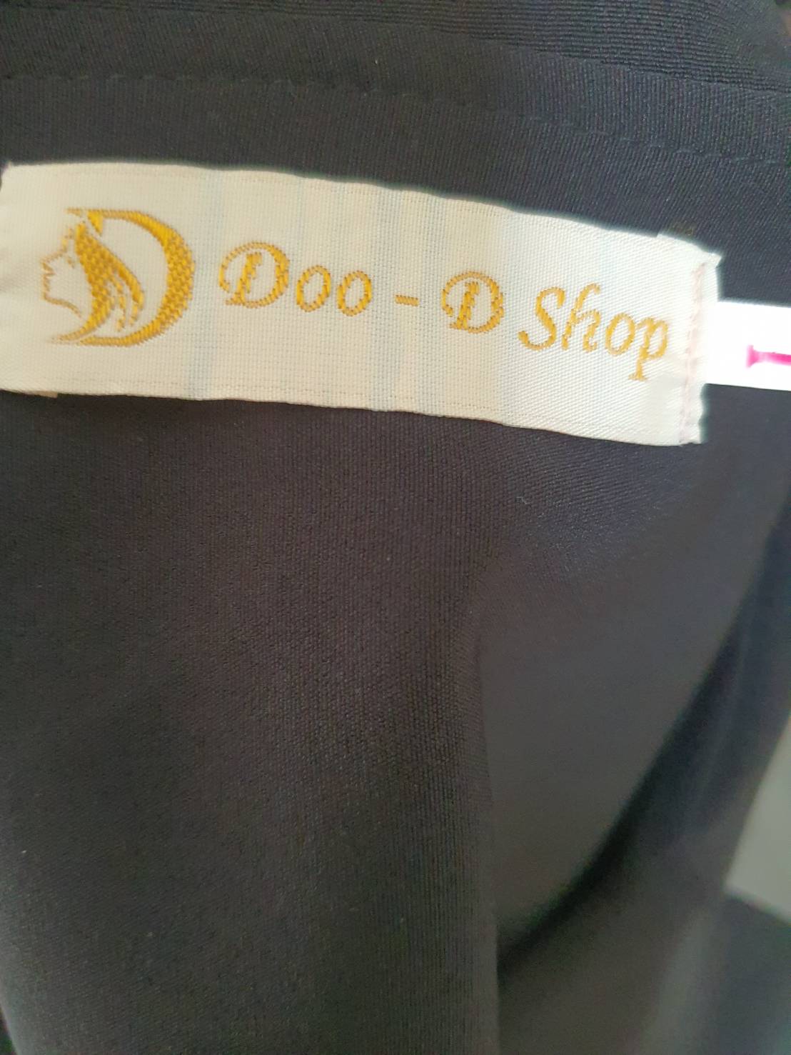 FF06054 เดรสแฟชั่น สีดำ มือสอง doo d shop อก 36 นิ้ว