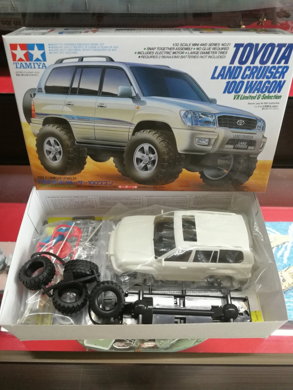 รถมินิ 4WD ทามิย่า ขนาด 1/32 Tamiya Mini 4WD TA19021 Toyota Land Cruiser 100 Wagon