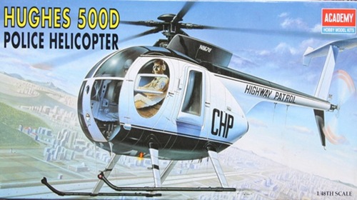 โมเดลเฮลิคอปเตอร์ Academy ขนาด 1/48 AC12249 500D POLICE HELICOPTER
