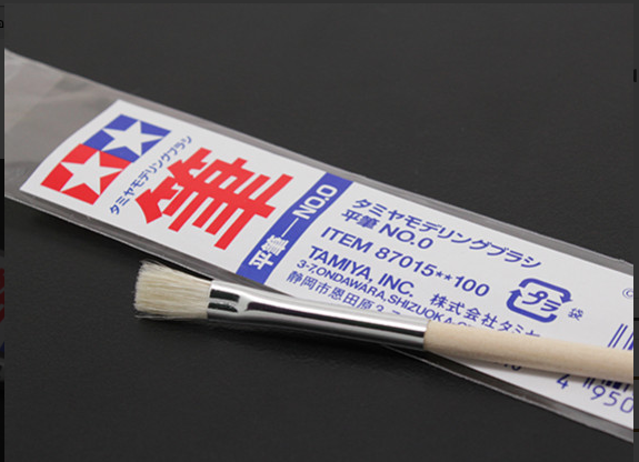 TA87015 Tamiya Flat Brush No.0 พู่กันทามิย่า พู่กันแบน เบอร์ 0
