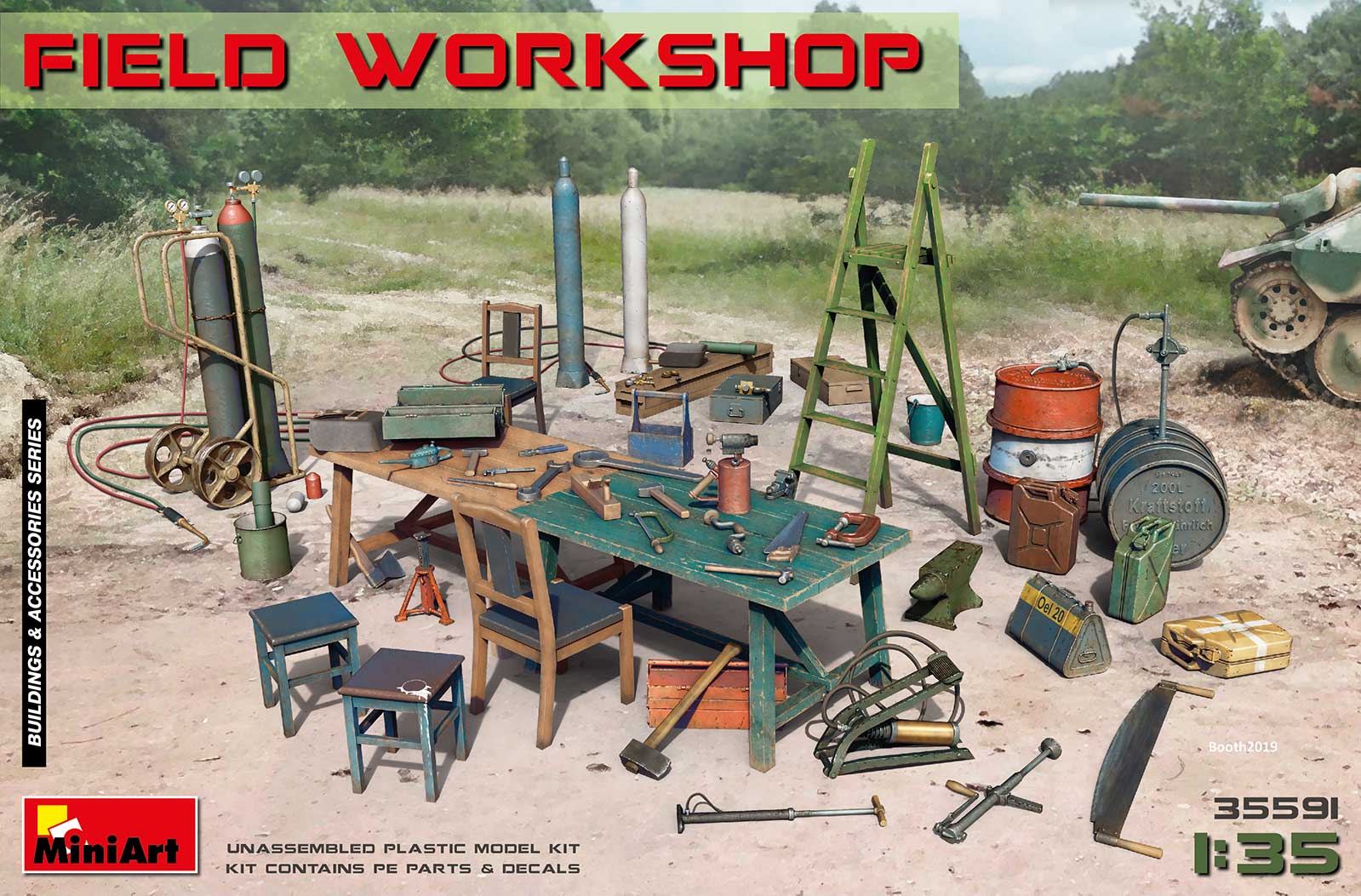 โมเดลฟิกเกอร์ MiniArt ขนาด 1/35 MI35591 Field Workshop