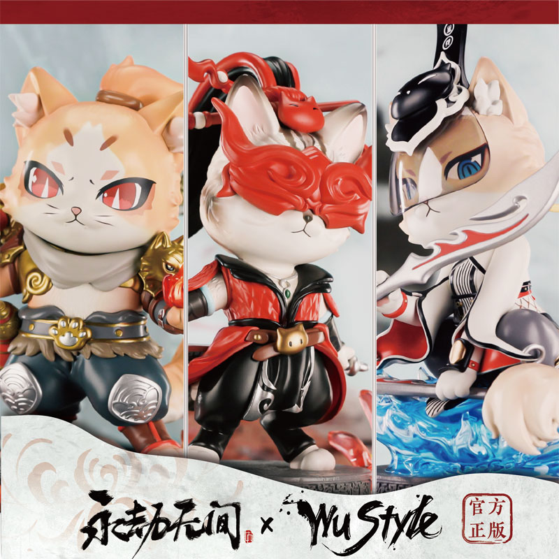 [Bonus] NARAKA: BLADEPOINT Viper Ning Nyan & Tarka Ji Nyan & ZaiZai Nyan Set of 3 Chibi Figures(Pre-order)