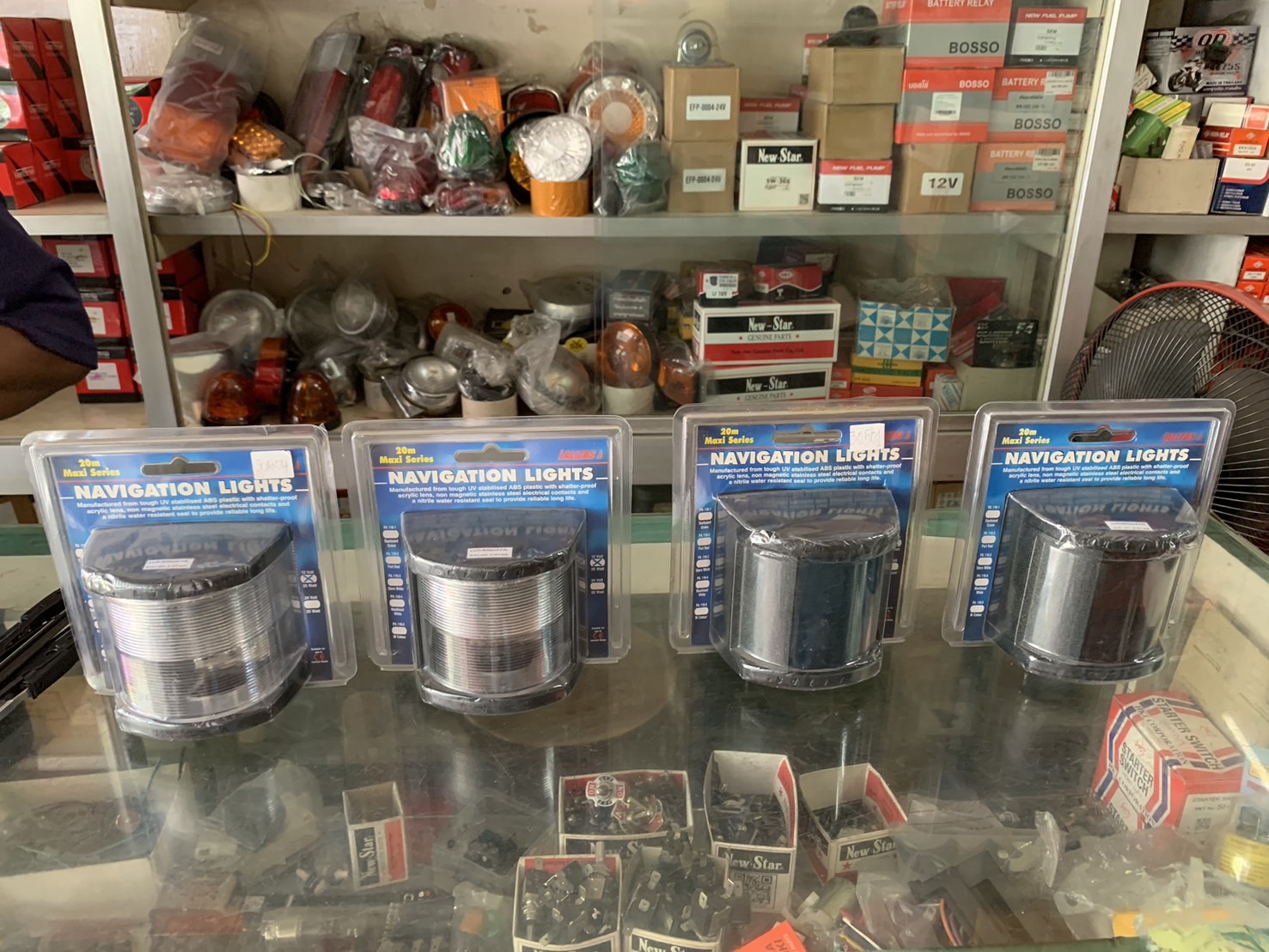 โคมไฟสัญญาณเรือ LALIZAS 20m 12V 24V ตัวใหญ่ หลอดต่างหาก