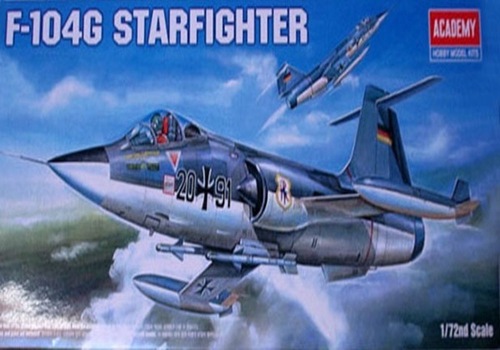 โมเดลเครื่องบินจำลอง Academy ขนาด 1/72 AC12443(1619) F-104G STARFIGHTER