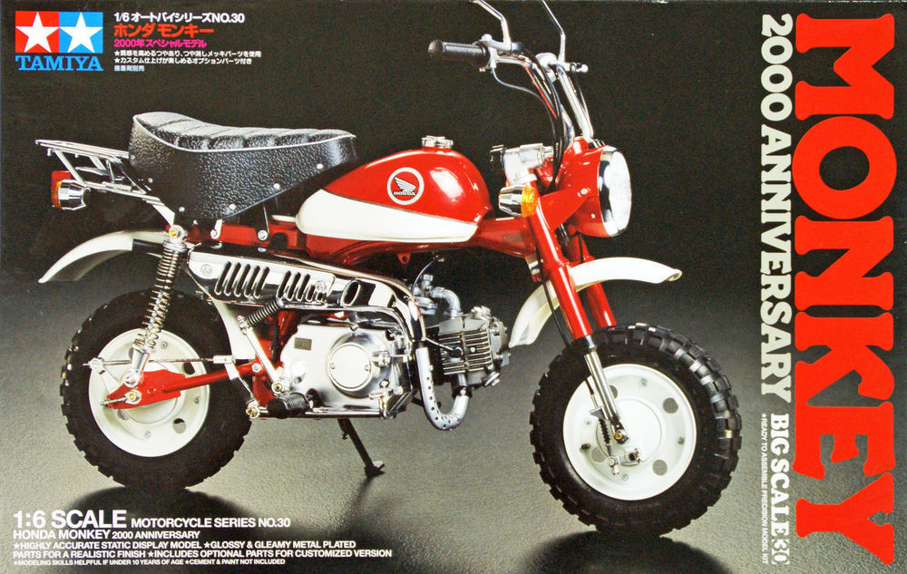โมเดลมอเตอร์ไซด์ทามิย่า ขนาด 1/6 Tamiya TA16030 Honda Monkey 2000 Anniversary