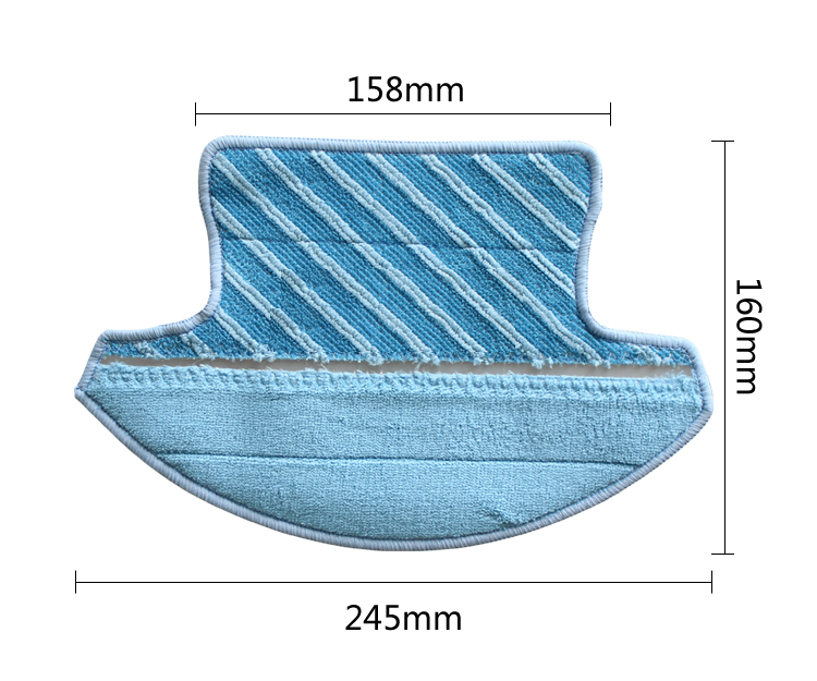 A020011 ผ้าถูพื้น เครื่องดูดฝุ่นอัตโนมัติ ขนาด158 * 160 * 245 mm