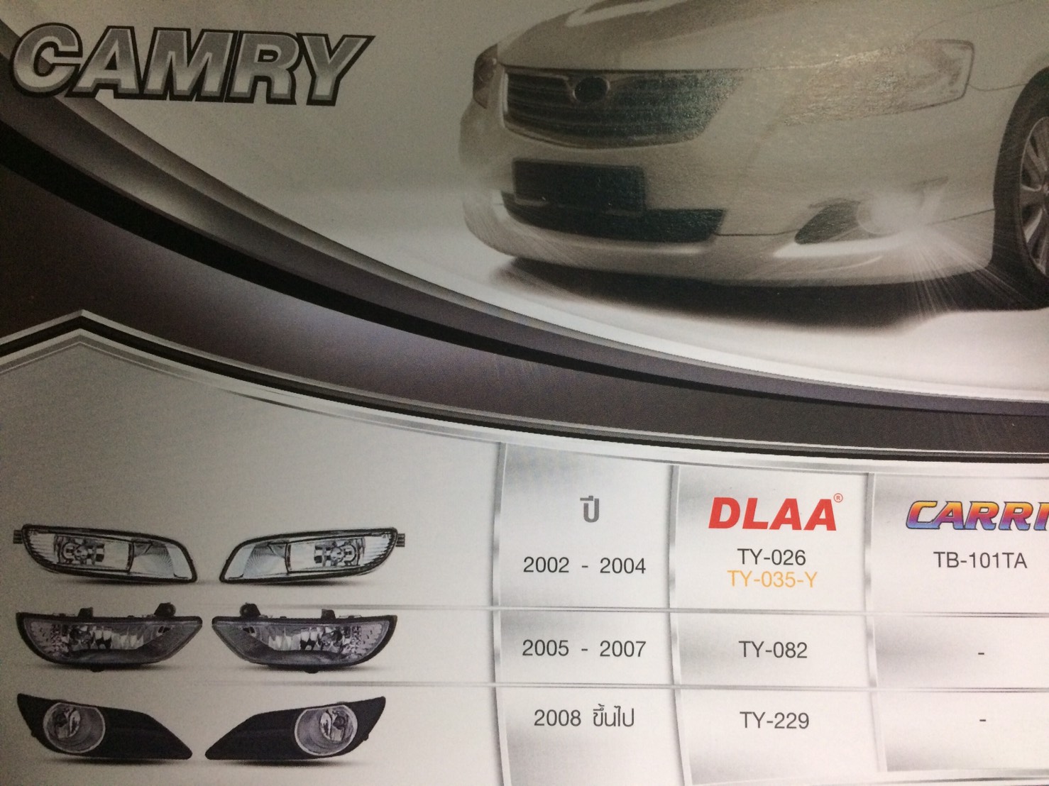 ไฟตัดหมอก TOYOTA CAMRY