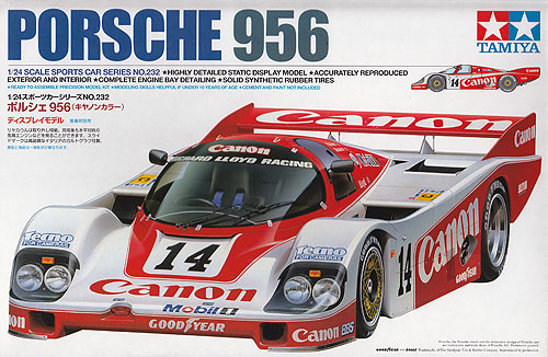 โมเดลรถแข่งจำลองทามิย่า ขนาด 1/24 TA24309 Porsche 956 (Canon Collar)