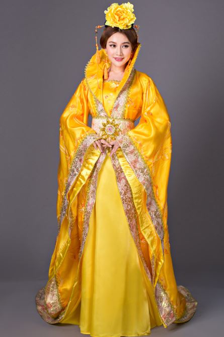ชุดฉลองพระองค์จักรพรรดินีและฉลององค์หญิงพิธีสมรสจีนโบราณ 古代皇后服装拖尾嫁衣公主 The Ancient China Empress Costume & Princess Wedding Costume