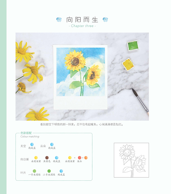 (Pre-order) หนังสือสอนระบายสีน้ำ Polaroid Watercolor