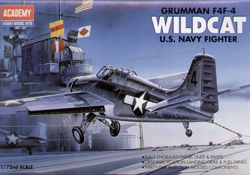 โมเดลเครื่องบินจำลอง Academy ขนาด 1/72 AC12451 GRUMMAN F4F-4 WILDCAT