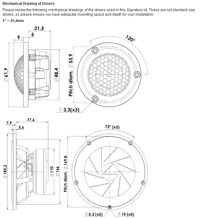 ScanSpeak 6.5" 2-Way Signature Car Audio Kit - Pair