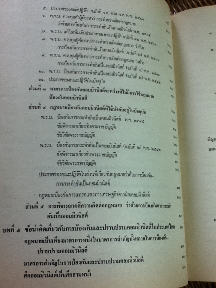 การใช้กฎหมายป้องกันคอมมิวนิสต์/ นายธานินทร์ กรัยวิเชียร
