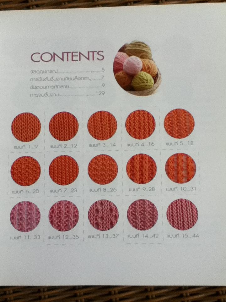 พื้นฐานนิตติ้งไม้ตะปู 40 ลายน่าสนใจ