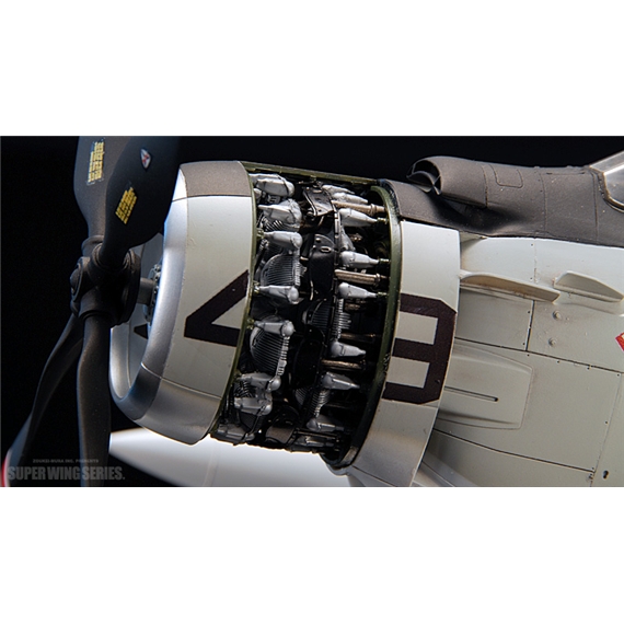 โมเดลเครื่องบิน Zoukei-Mura SWS 1/32 No.3 A-1H SKYRAIDER U.S.NAVY