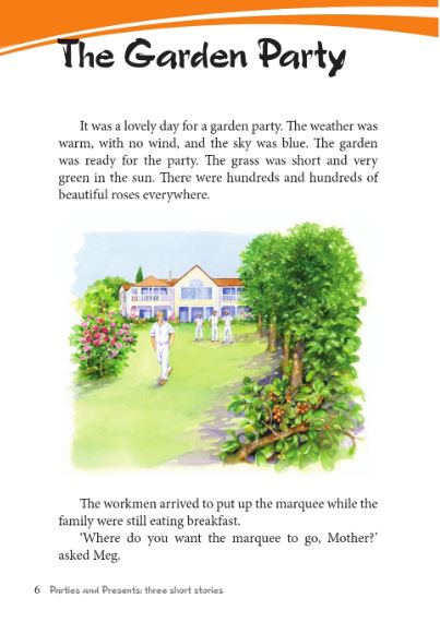 หนังสืออ่านนอกเวลาภาษาอังกฤษเรื่อง Parties and Presents: Three Short Stories (ระดับ 2) Parties and Presents: Three Short Stories (Level 2)