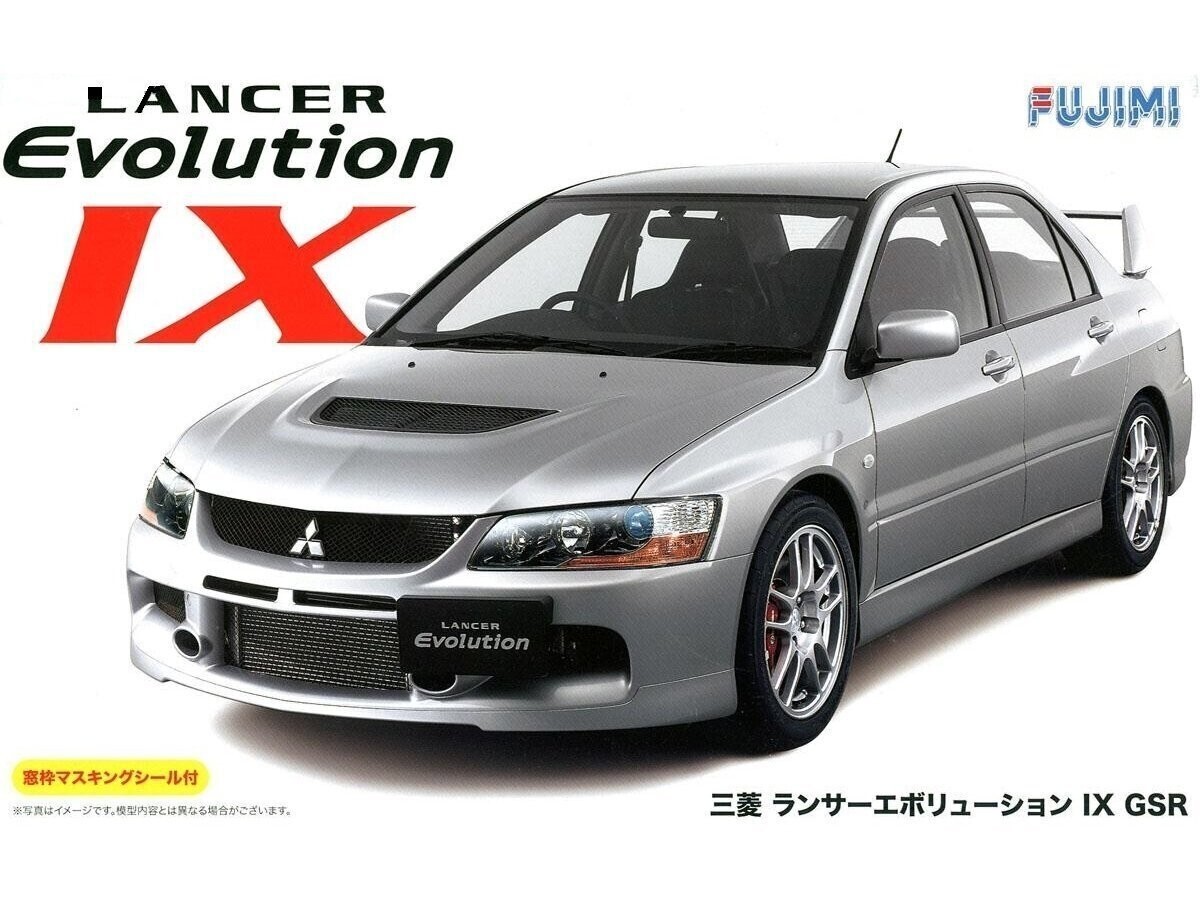 ID-107 Fujimi 1/24 Mitsubishi Lancer Evolution IX GSR w/Window Frame Masking