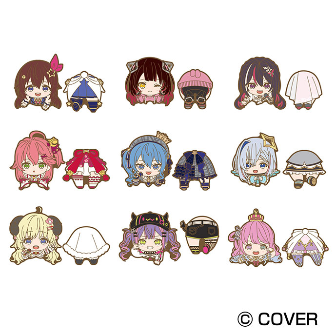 hololive Nokkari Rubber Clip #1 9Pack BOX(Pre-order)