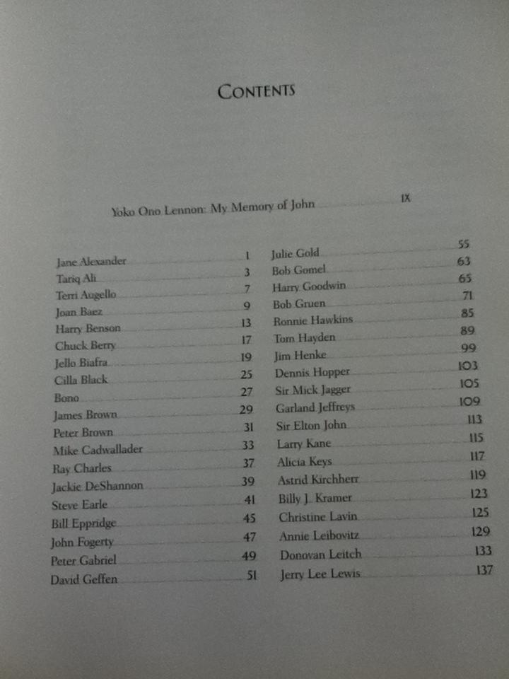 MEMORIES OF JOHN LENNON/ Yoko Ono