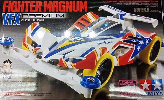 รถมินิ 4WD ทามิย่า ขนาด 1/32 Tamiya Mini 4WD TA95432 Fighter Magnum VFX Premium (Super II Chassis)