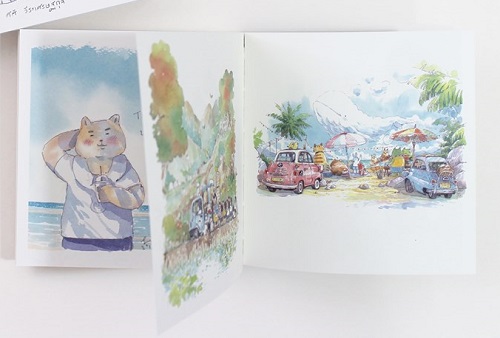 Water Colour Diary การเดินทางของพระจันทร์ 2