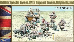 โมเดลฟิกเกอร์ทหาร ขนาด 1/35 Gecko Model 35GM0023 BRITISH SPECIAL FORCES WITH SUPPORT TROOPS (AFGHANISTAN)