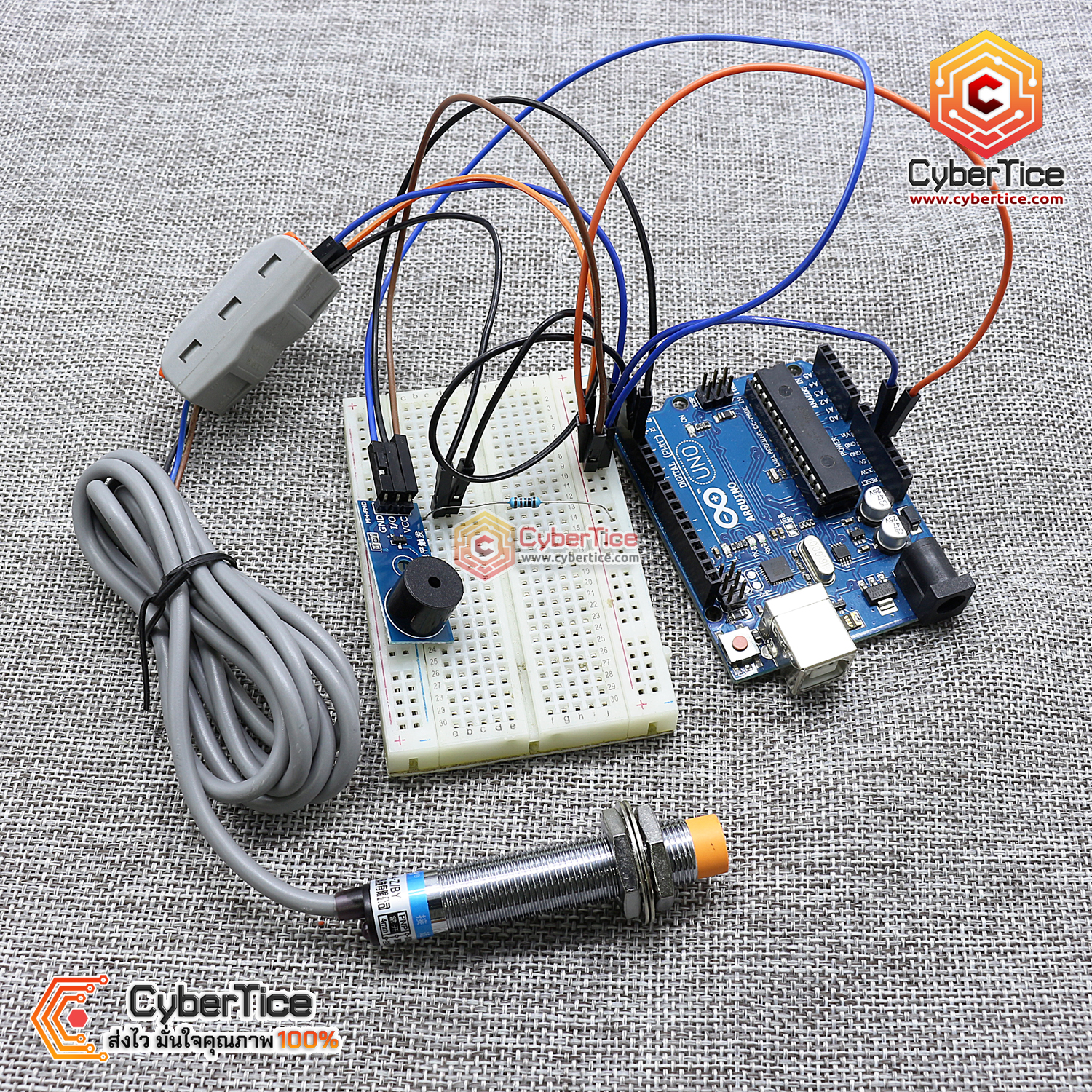 สอนใช้งาน Arduino เซ็นเซอร์ตรวจจับโลหะ แบบไม่สัมผัส ระยะตรวจจับ 4 mm ...