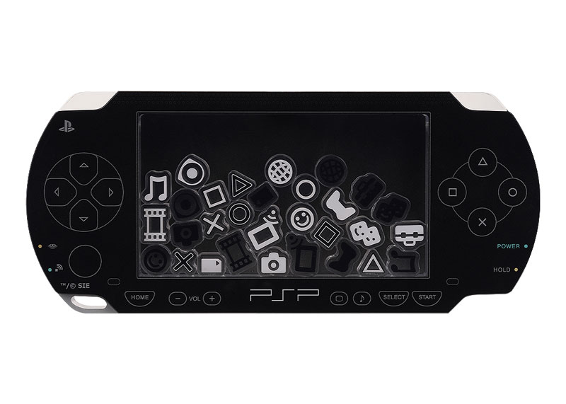 PSP (PlayStation Portable) Rattle Acrylic Stand: Black Ver.(Pre-order)
