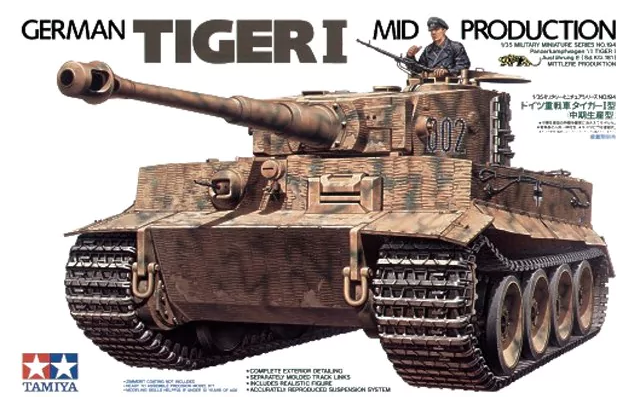โมเดลรถถังทามิย่า ขนาด 1/35 Tamiya TA35194 German Tiger I Mid Production