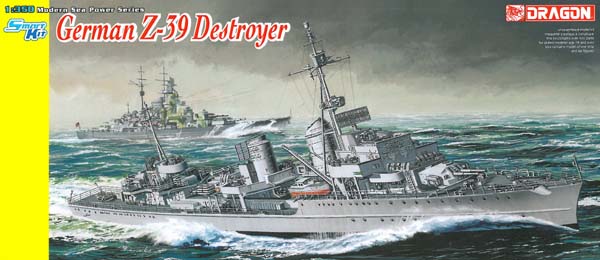 โมเดลเรือรบ Dragon Models 1/350 DRA1037 German Z-39 Destroyer