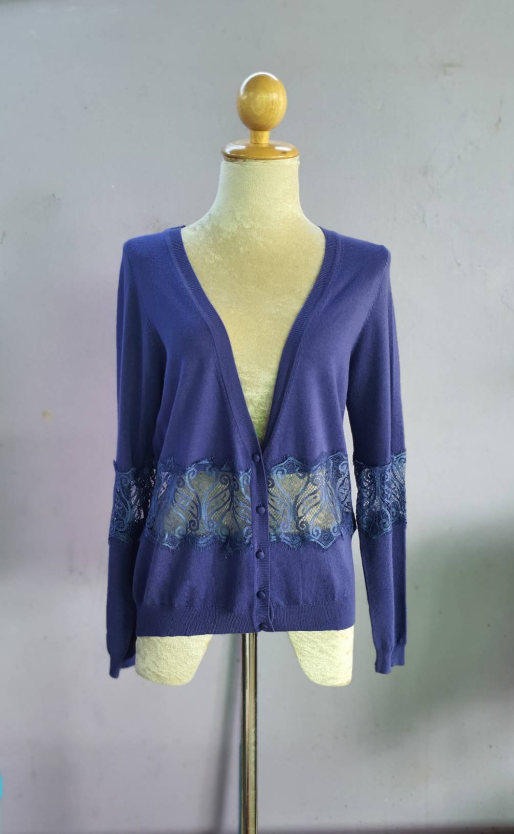 FF02582 เสื้อแฟชั่น นิตติ้ง แบรนด์ bluecorner อก 36-38 นิ้ว