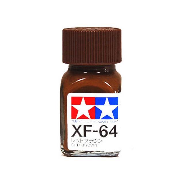 สีทาโมเดล สูตรน้ำมัน สีอีนาเมล สีเพ้นฟิกเกอร์ ทามิย่า Tamiya Enamel XF-64 Red Brown (10 ml)