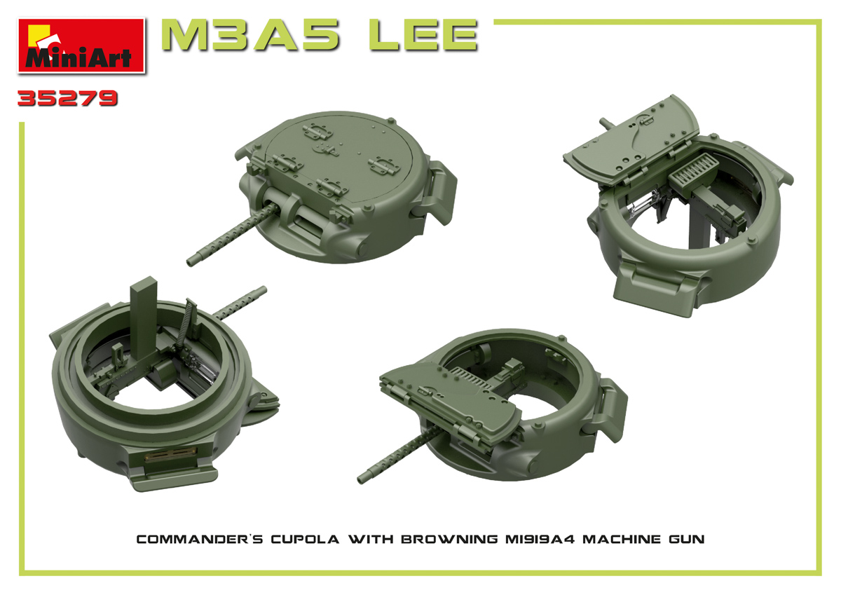 โมเดลรถถัง MiniArt ขนาด 1/35 MI35279 M3A5 Lee