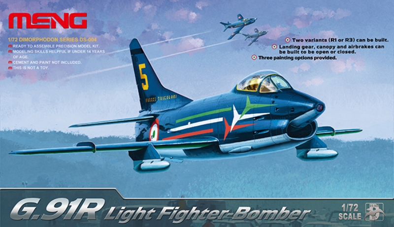 โมเดลเครื่องบิน Meng Model ขนาด 1/72 DS-004 G.91R Light Fighter-Bomber