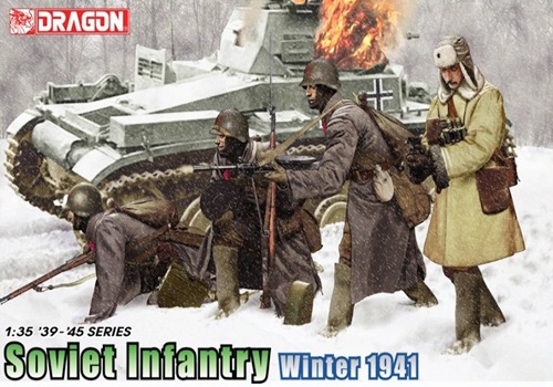 โมเดลฟิกเกอร์ Dragon Models 1/35 DRA6744 Soviet Infantry Winter 1941