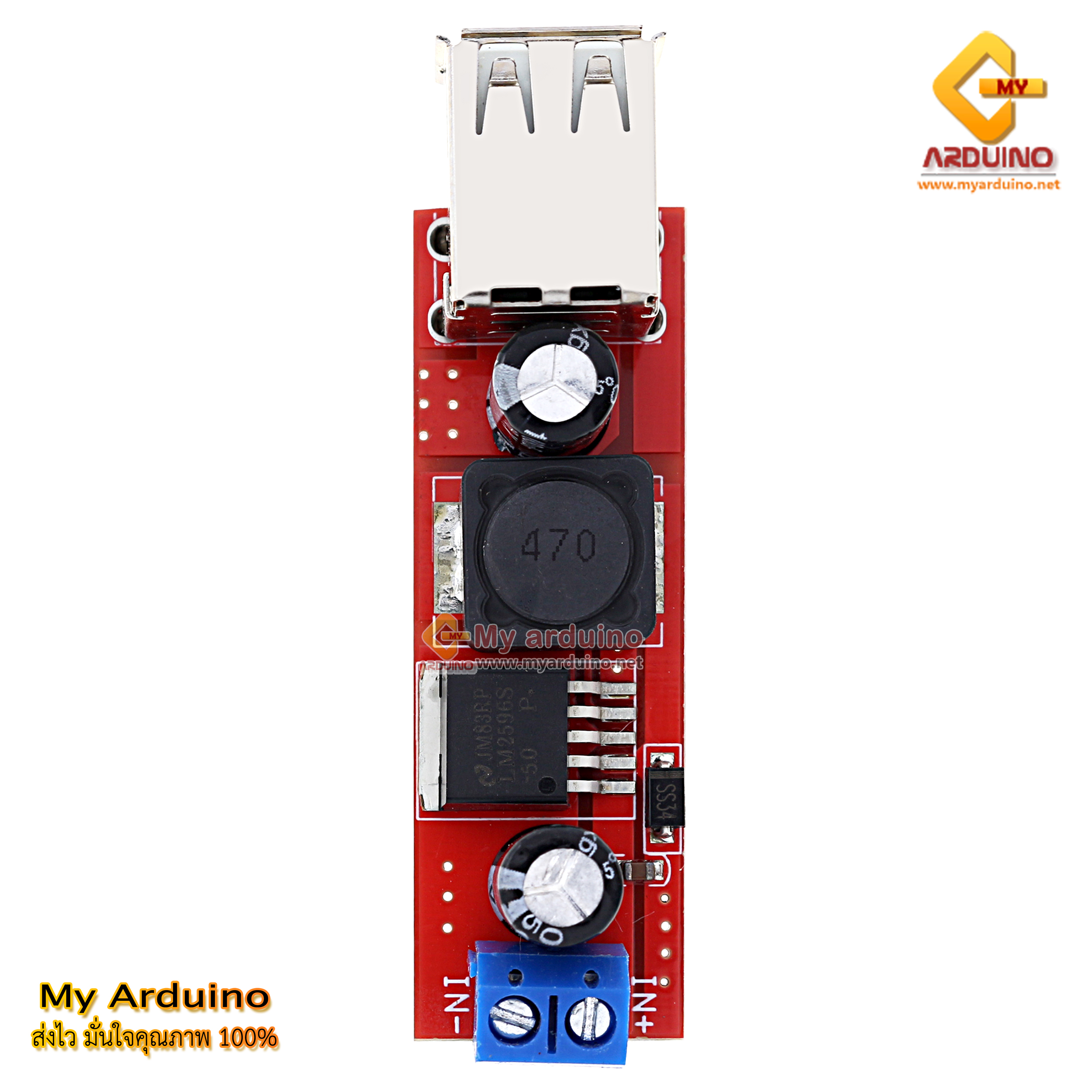Arduino Step Down Power Module Dual USB output DC-DC Step Down Power Module 9-36v to 5V USB 3A For ...
