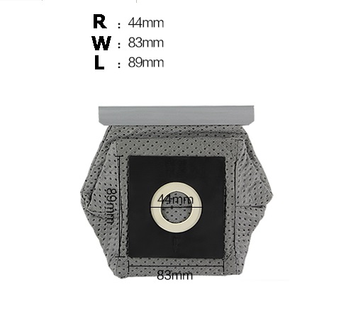 DB0019 ถุงเก็บฝุ่น ขนาด 89 x 83 มม. เส้นผ่านศูนย์กลางท่อ 44 มม.