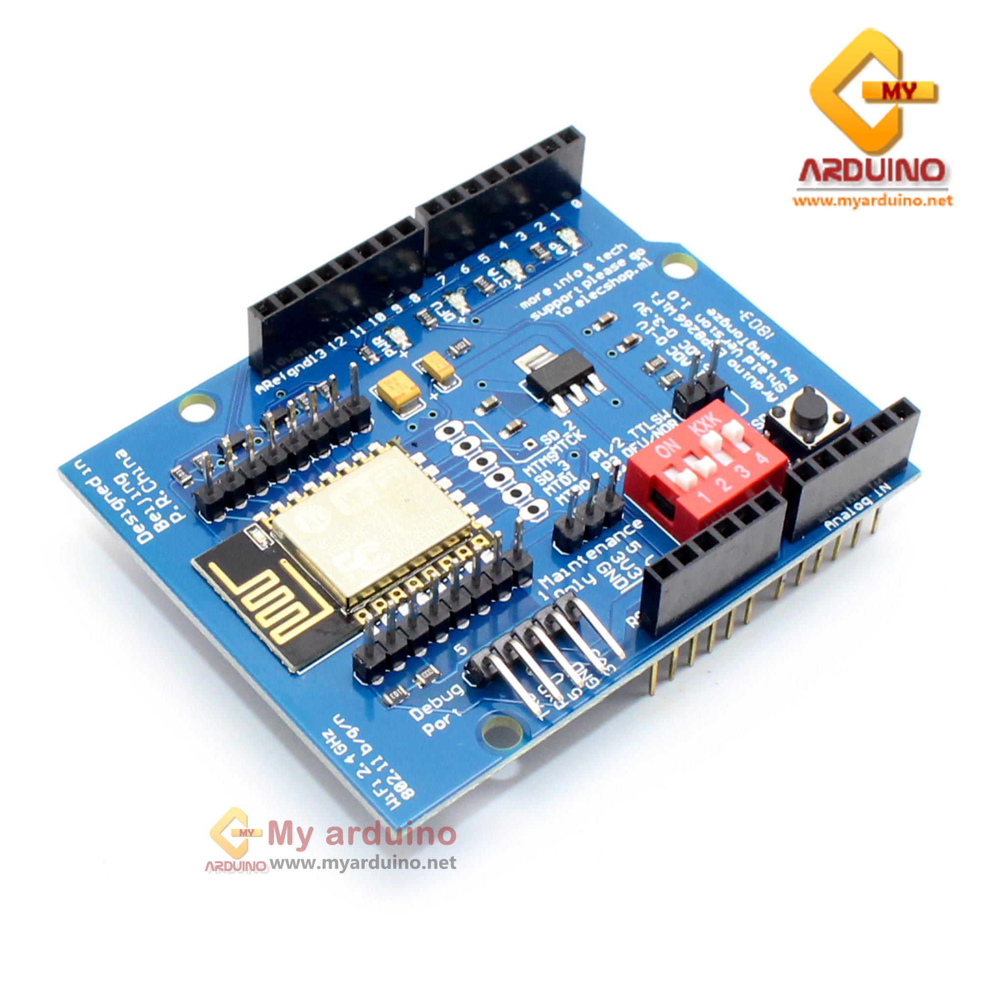 ESP8266 ESP-12E UART WIFI Wireless Shield For Arduino UNO R3 - ขาย ...