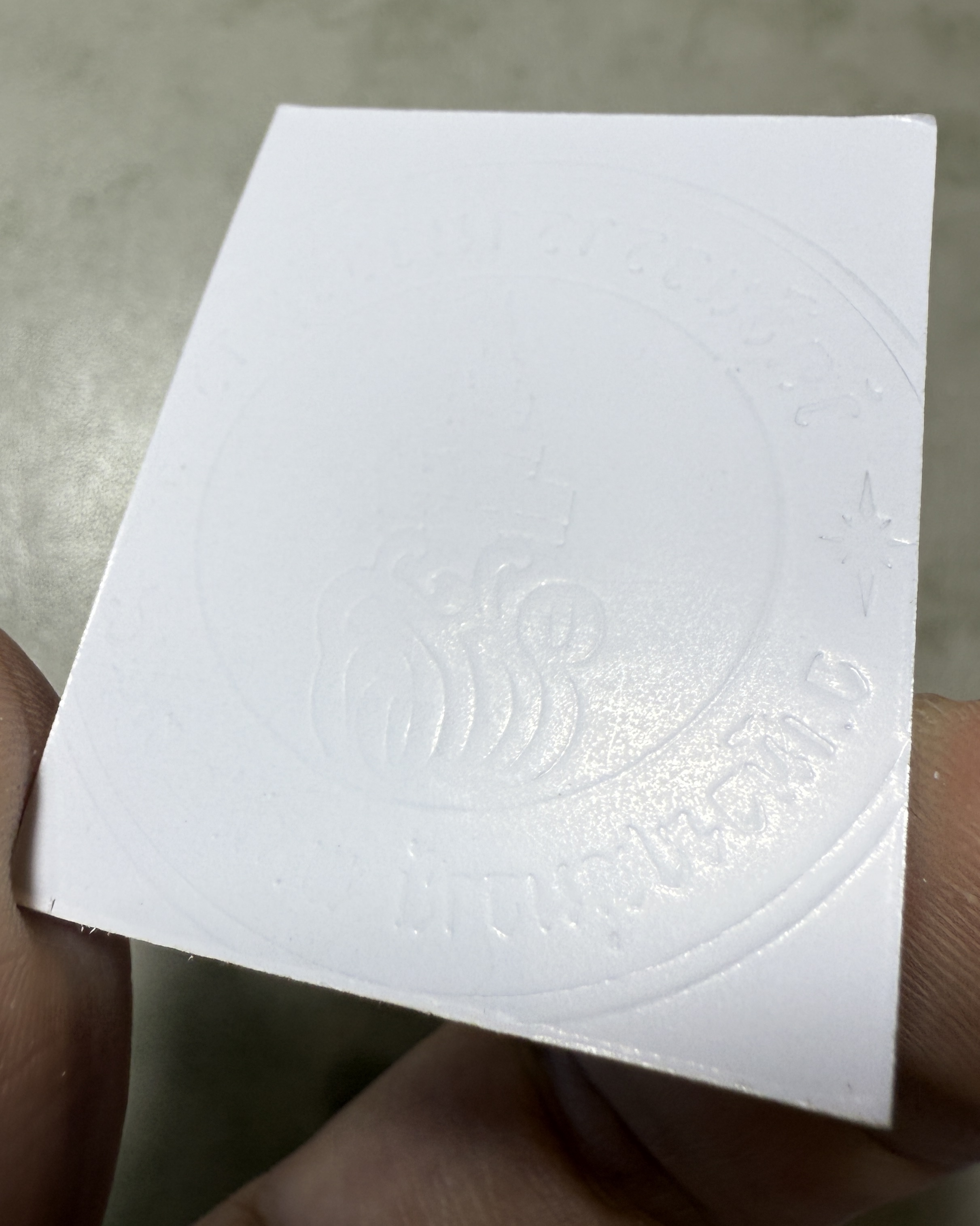 รูปถ่ายหลวงพ่อชำนาญ (รุ่น:เลื่อนสมณศักดิ์พระราช,แบบปั๊มนูนตราวัด) Luang Por Chamnan Portrait. (Series:Royal Monk,embossed with temple seal version) SKU-04011